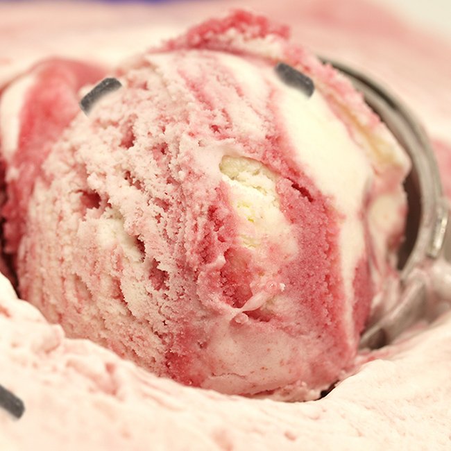 Raspberry ice cream